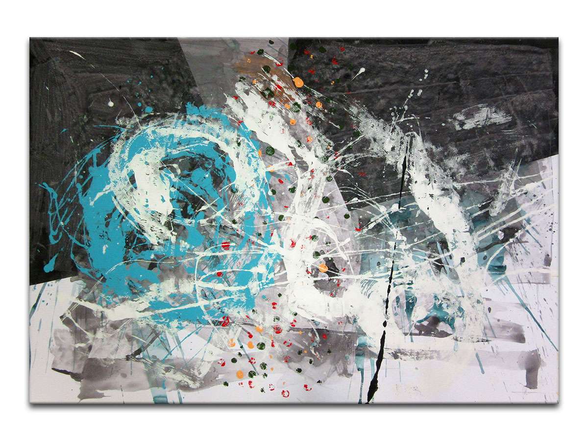 Moderne slike u galeriji MAG - apstraktna slika Signal akril na hameru 100x70 cm