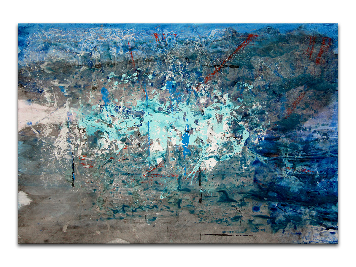 Moderne slike u galeriji MAG - apstraktna slika Morski ciklus VII akril na hameru 100x70 cm