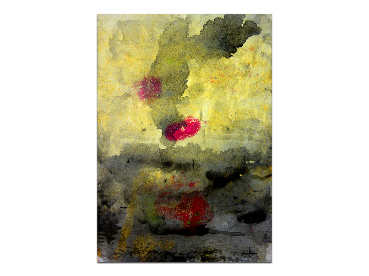 Moderne slike u galeriji MAG - apstraktna slika Mistični pejzaž akril na hameru 29,5x20,5 cm