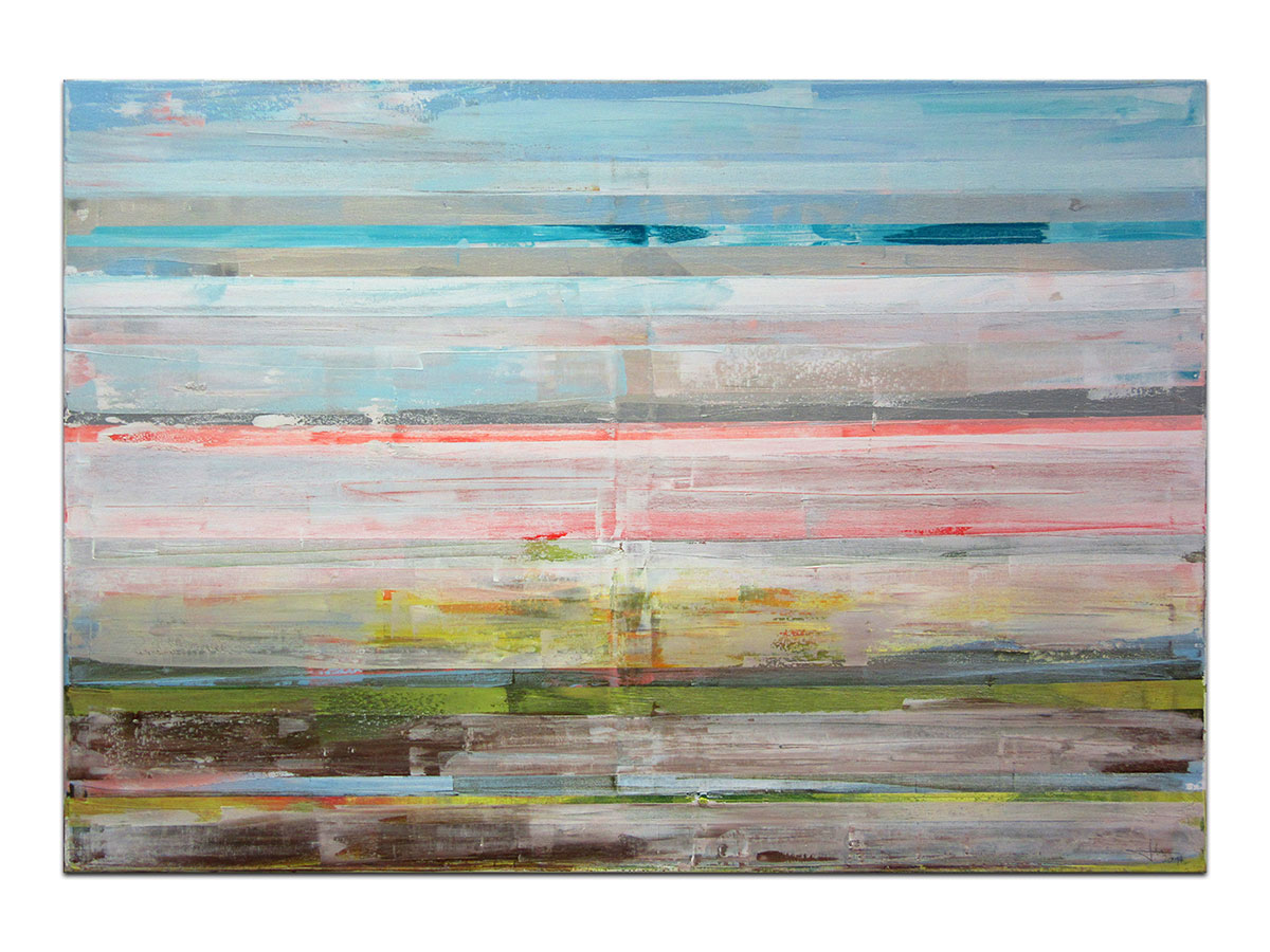 Moderne slike u galeriji MAG - apstraktna slika Pejzaži nježnosti II akril na napetom platnu 100x70 cm
