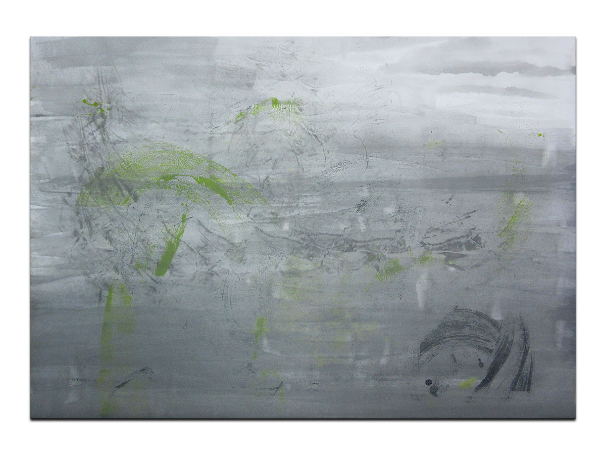 Moderne slike u galeriji MAG - apstraktna slika Hvata se mahovina akril na hameru 100x70 cm