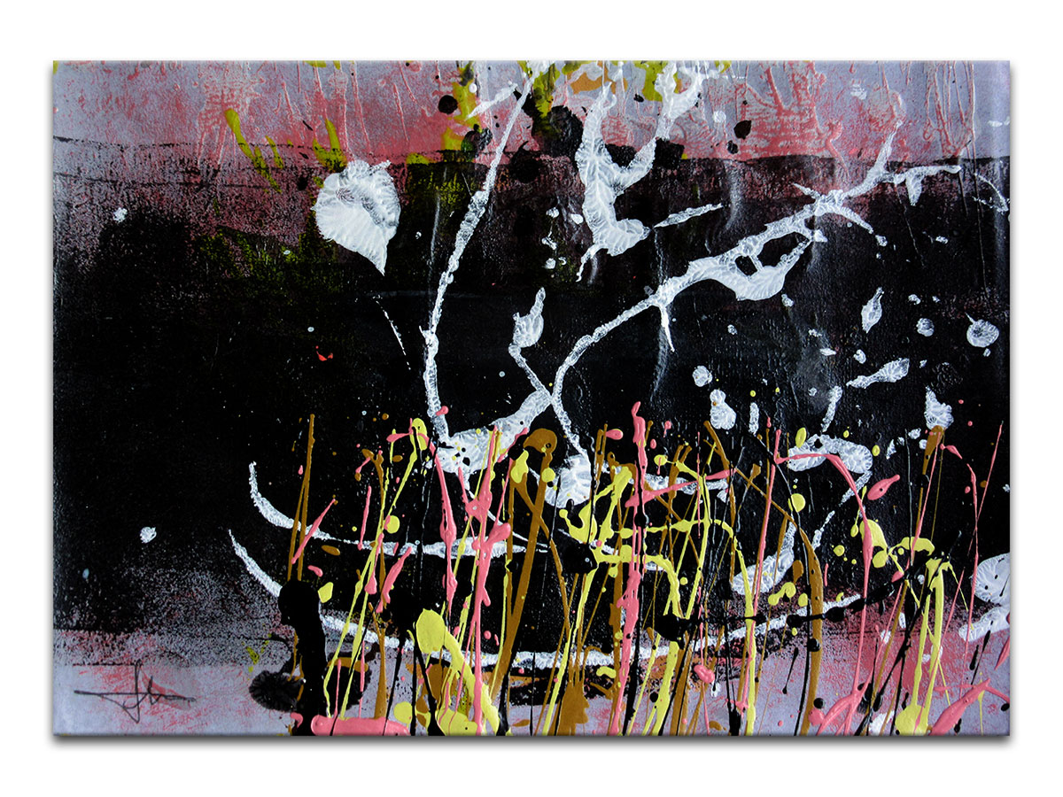 Moderne slike u galeriji MAG - apstraktna slika Sjaj neurona II akril na hameru 29,5x20,5 cm