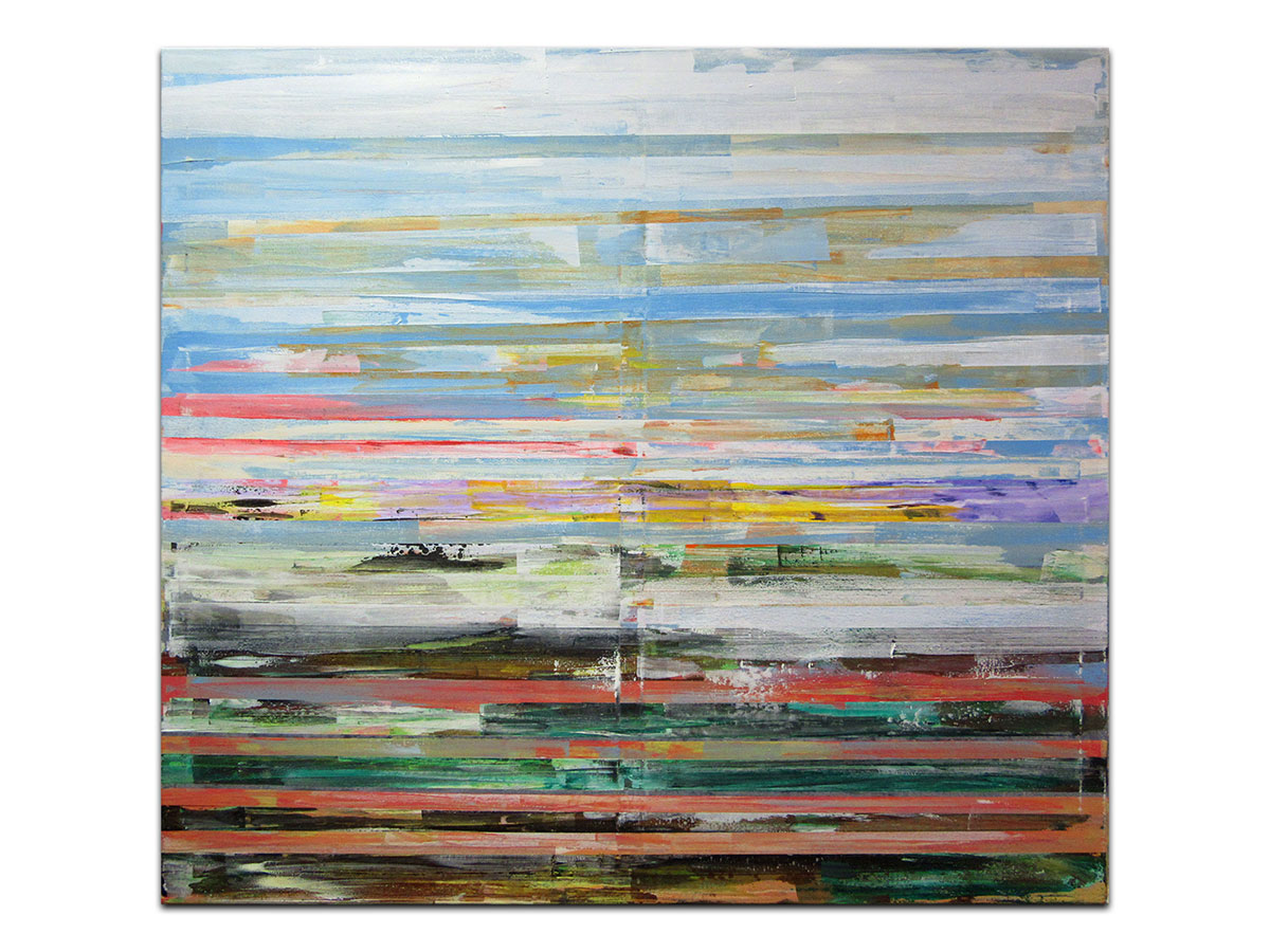 Moderne slike u galeriji MAG - apstraktna slika Pejzaži nježnosti III akril na napetom platnu 110x100 cm