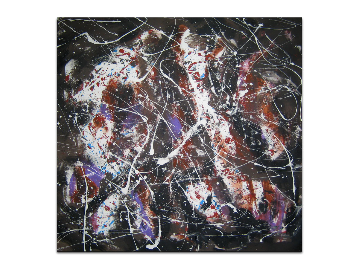 Dnevni boravak uredite apstraktnim slikama iz galerije MAG - Vilinski ples - apstraktna slika na platnu 80x75 cm