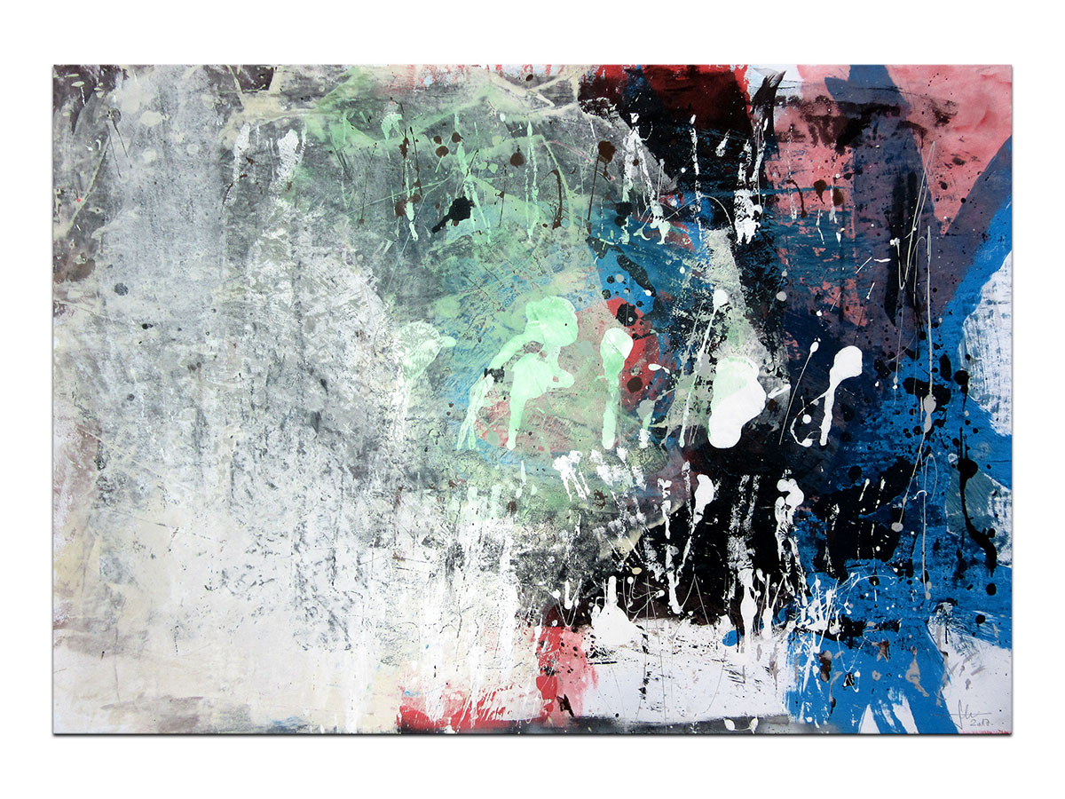 Moderne slike u galeriji MAG - apstraktna slika Oseka razuma akril na hameru 100x70 cm