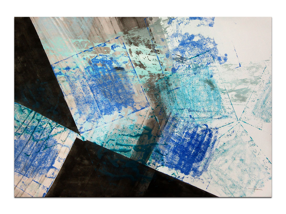 Moderne slike u galeriji MAG - apstraktna slika Nagibni kutevi akril na hameru 100x70 cm