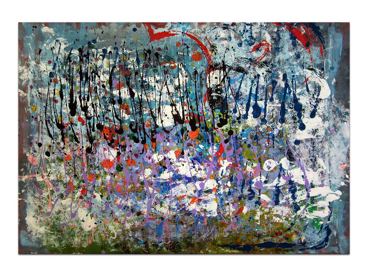 Moderne slike u galeriji MAG - apstraktna slika Livade snova II akril na hameru 100x70 cm