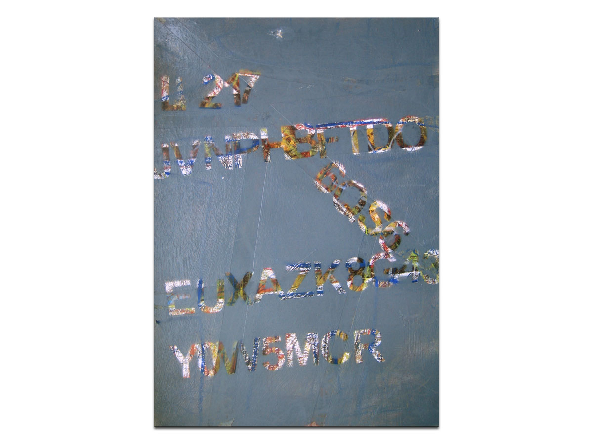 Umjetničke slike u ponudi galerije MAG - Lozinka - moderna apstraktna slika na lesonitu 60x40 cm