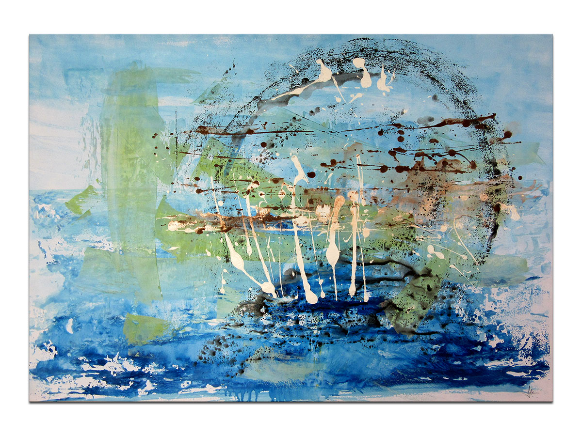 Moderne slike u galeriji MAG - apstraktna slika Morski ciklus akril na hameru 100x70 cm