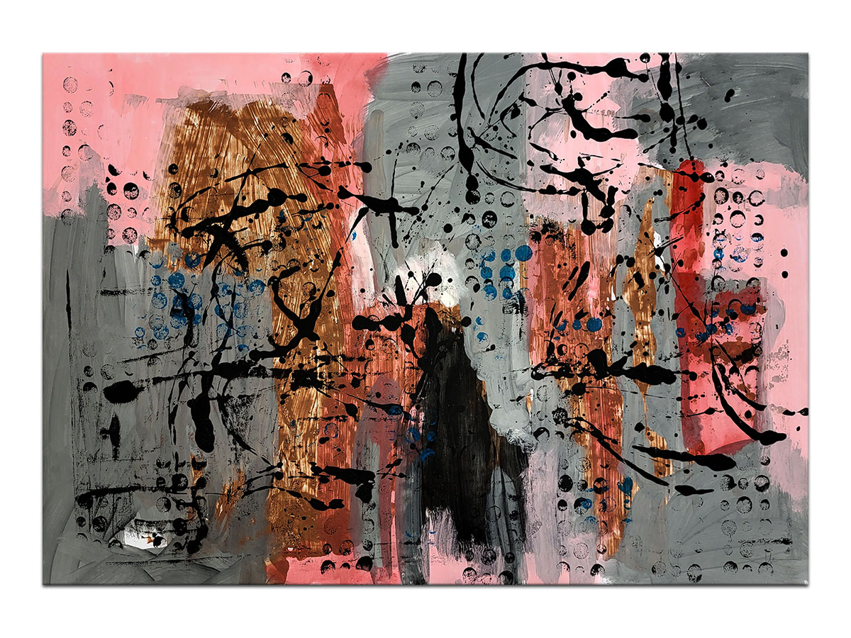 Moderne slike u galeriji MAG - apstraktna slika Stvaralačke čežnje II akril na hameru 100x70 cm