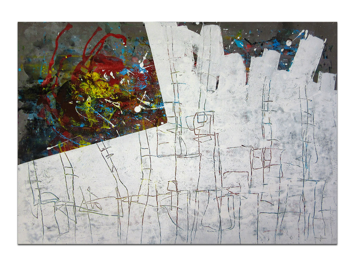 Moderne slike u galeriji MAG - apstraktna slika Stairway to heaven akril na hameru 100x70 cm