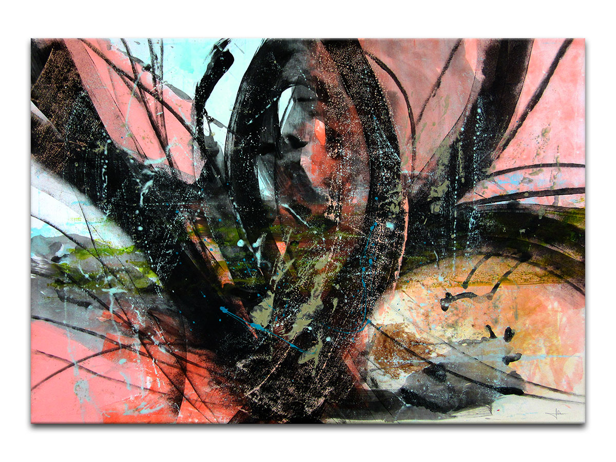 Moderne slike u galeriji MAG - apstraktna slika Mistična bića I akril na hameru 100x70 cm