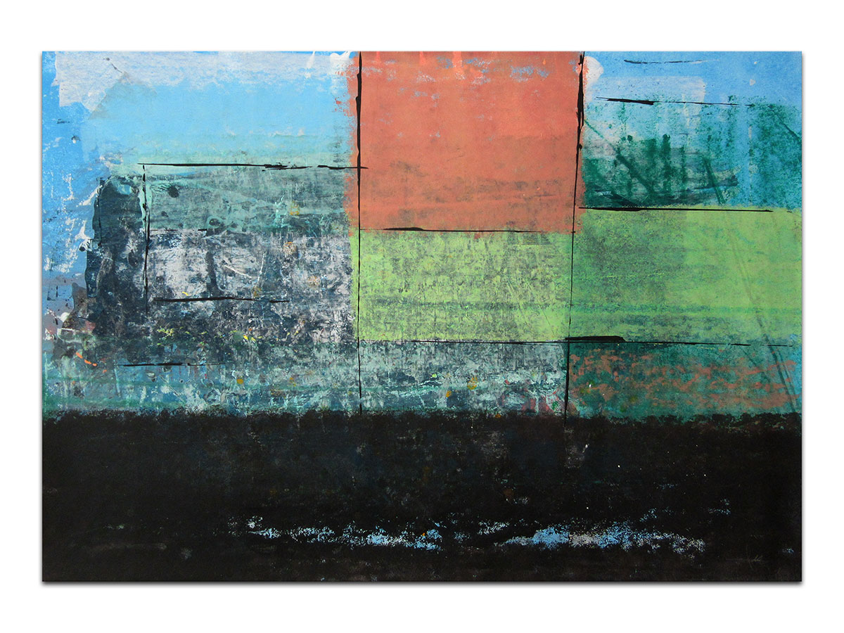 Moderne slike u galeriji MAG - apstraktna slika Prirodni sklad akril na hameru 100x70 cm