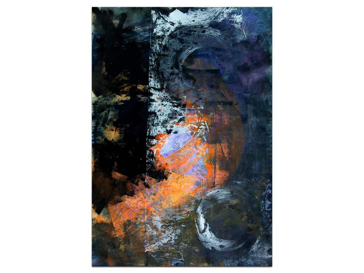 Moderne slike u galeriji MAG - apstraktna slika Pejzaži budućnosti III akril na hameru 100x70 cm