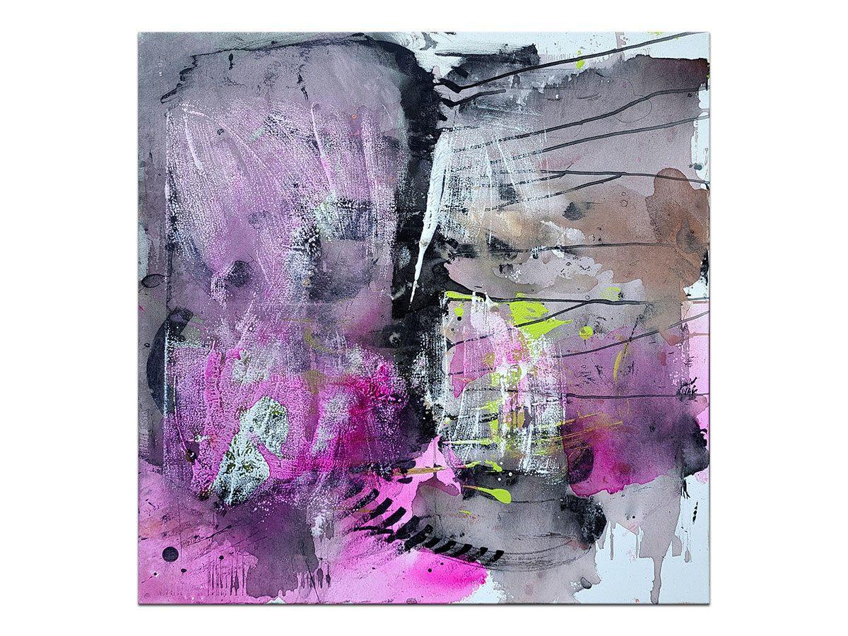 Moderne slike u galeriji MAG - apstraktna slika Toplina sjećanja Akril na platnu 70x70 cm