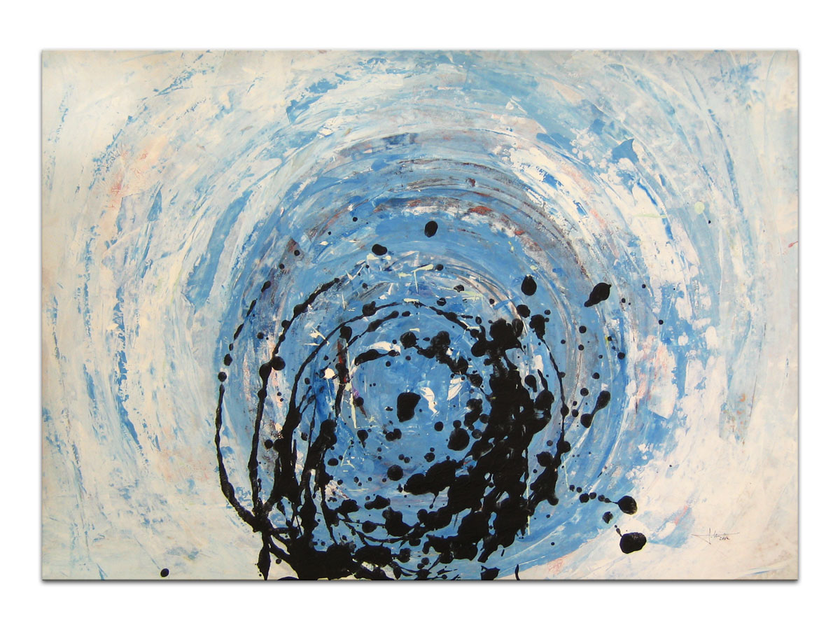 Galerije slika MAG - apstraktna slika U Plavetnilo tonemo Akril na hameru 100x70 cm