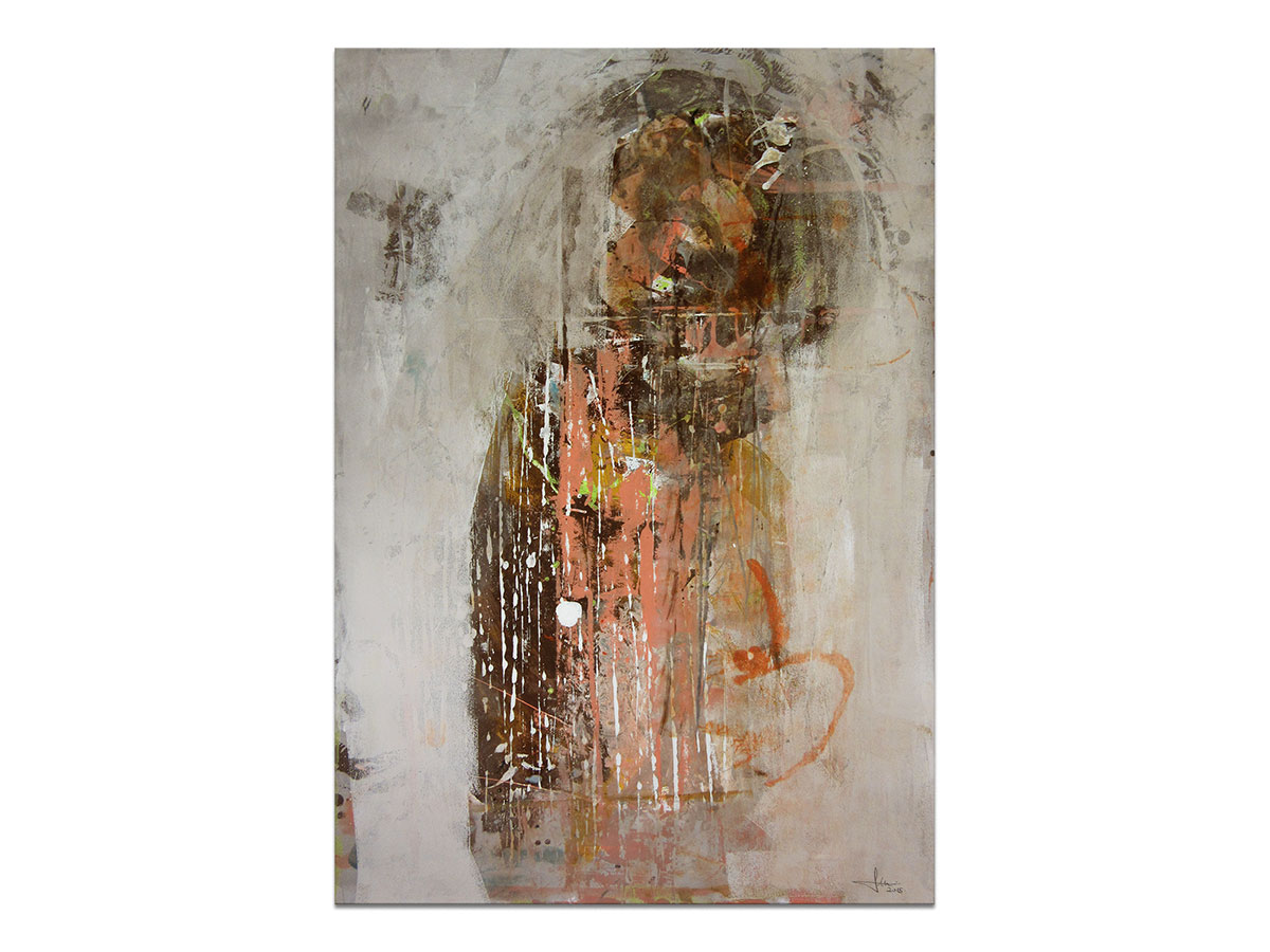 Galerija moderne umjetnosti MAG online galerija - apstraktna slika Srećom obasjano akril na hameru 100x70 cm