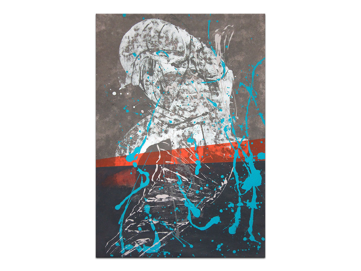 Moderne slike u galeriji MAG - apstraktna slika Formiranje emocije akril na hameru 100x70 cm