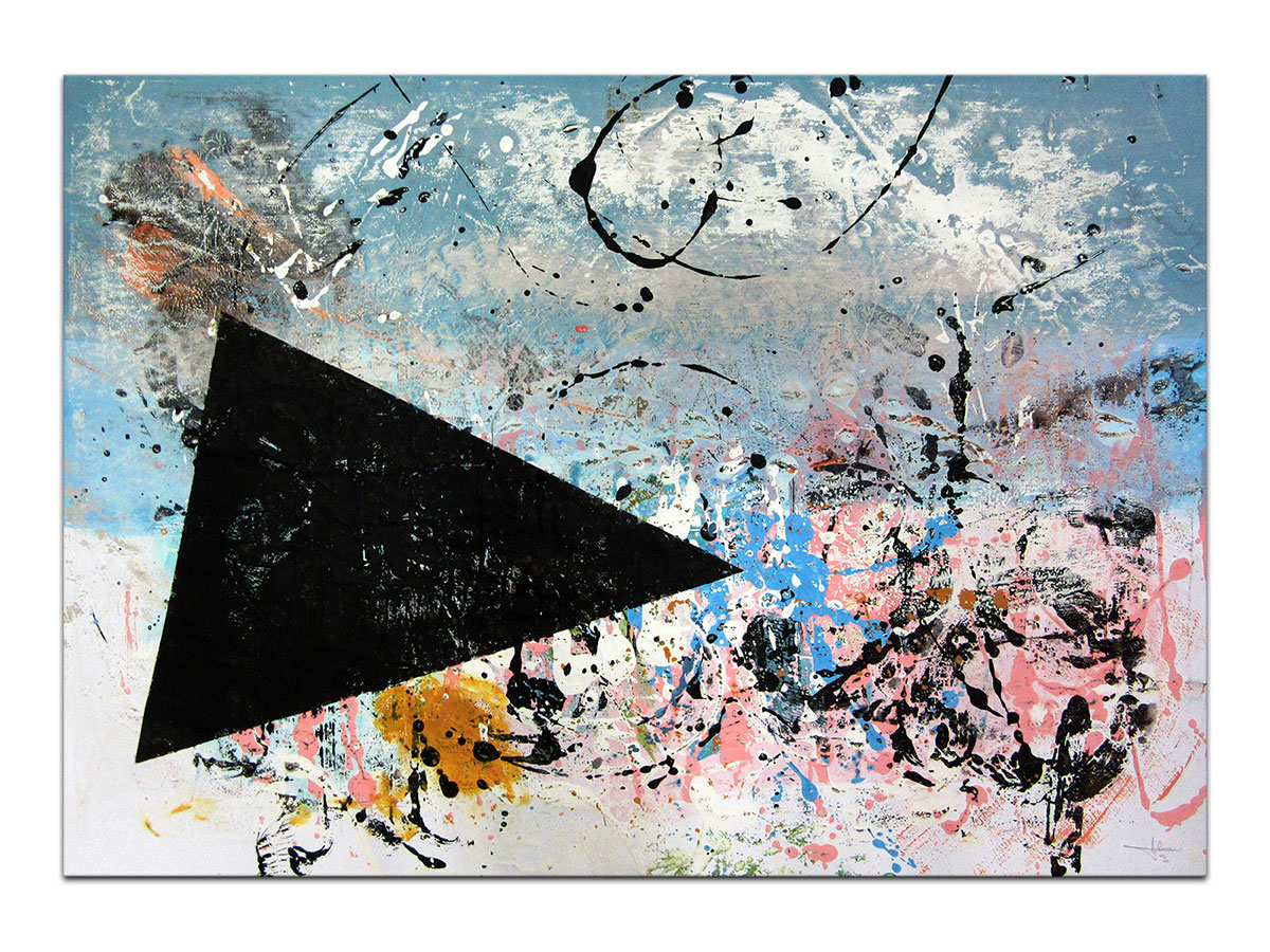 Moderne slike u galeriji MAG - apstraktna slika Protuteža akril na hameru 100x70 cm