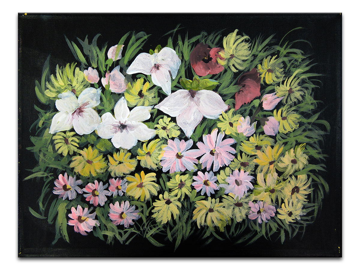Moderne slike u galeriji MAG - Umjetnička slika Nježno cvijeće akril na napetom platnu 40x30 cm