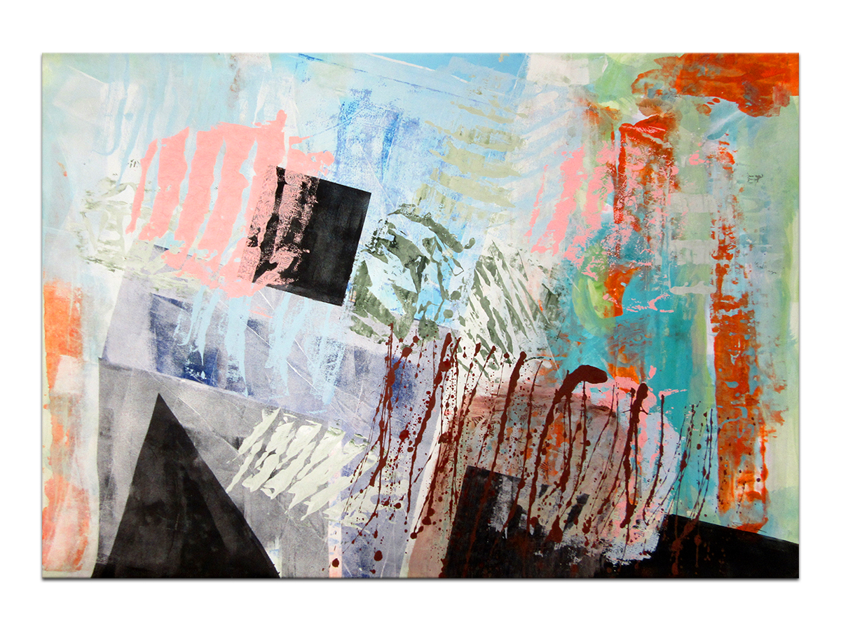 Moderne slike u galeriji MAG - apstraktna slika Spoznati sebe akril na hameru 100x70 cm