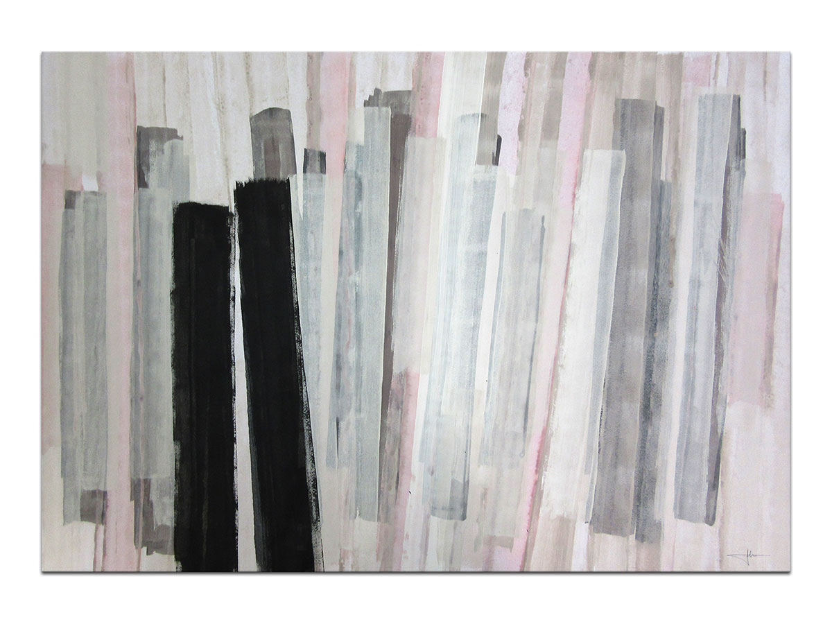 Moderne slike u galeriji MAG - apstraktna slika Dvoje akril na hameru 100x70 cm