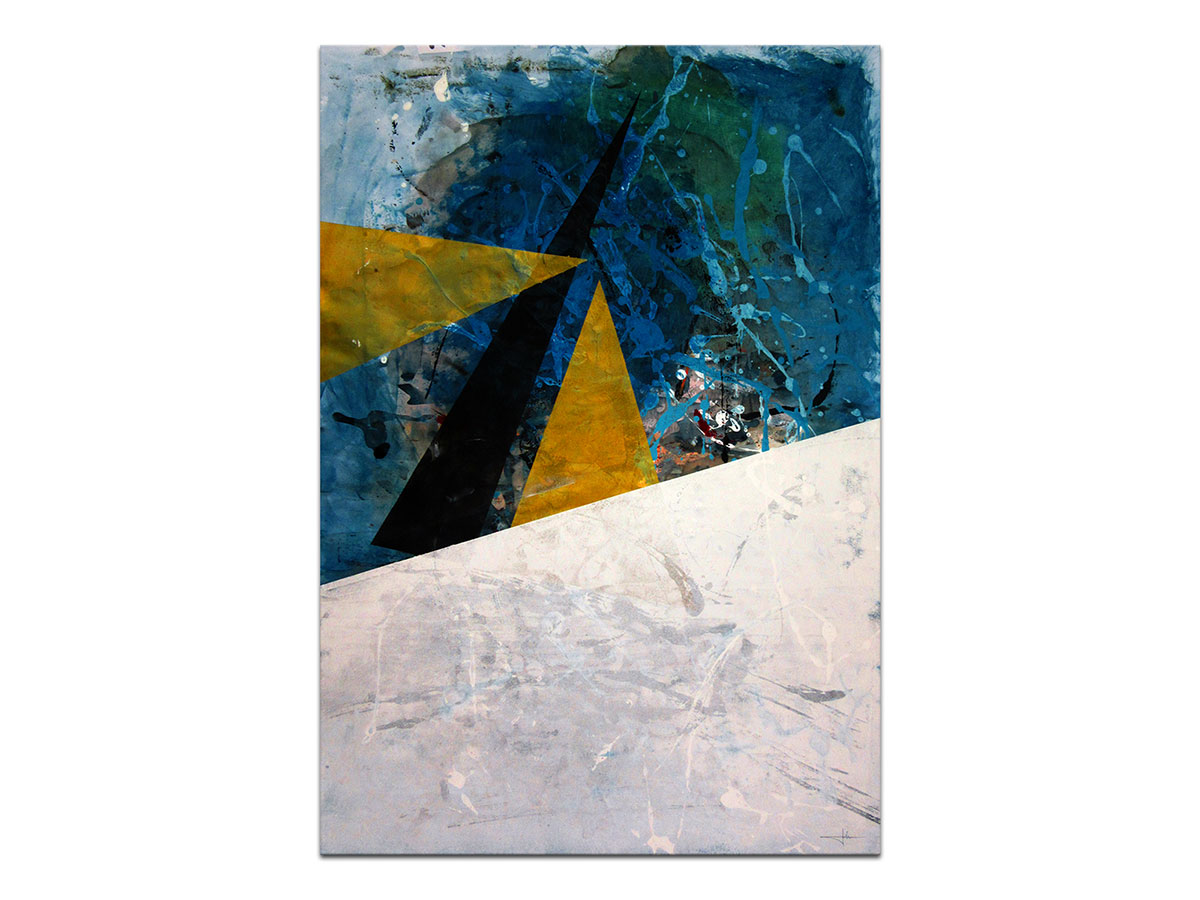 Moderne slike u galeriji MAG - apstraktna slika Margine zaborava akril na hameru 100x70 cm