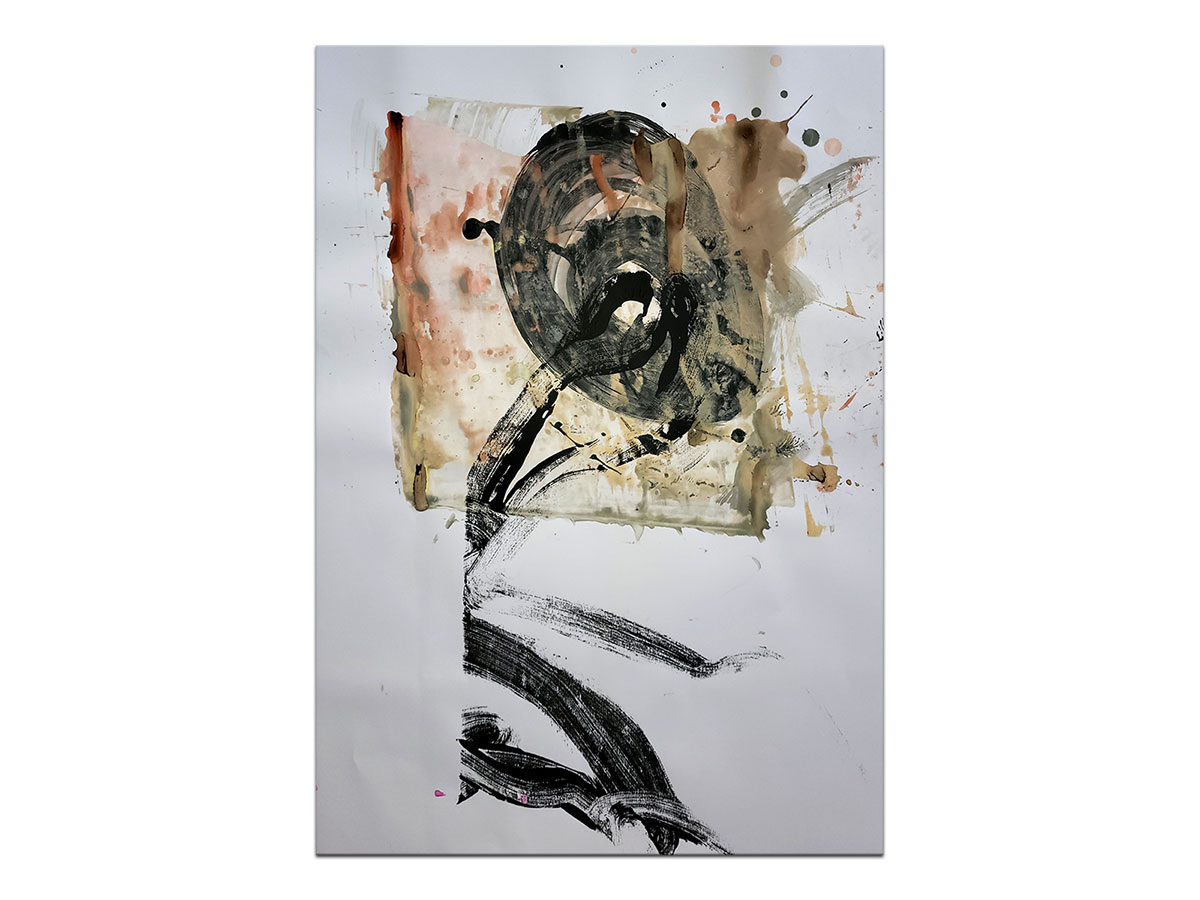 Moderne slike u galeriji MAG - apstraktna slika Iskonski znak akril na hameru 100x70 cm