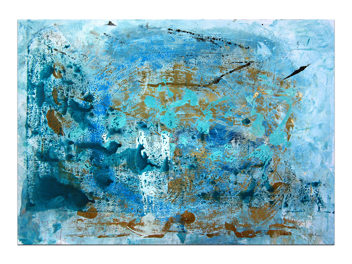 Moderne slike u galeriji MAG - apstraktna slika Morski ciklus III akril na hameru 70x50 cm