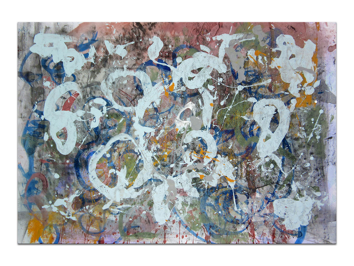 Moderne slike u galeriji MAG - apstraktna slika Sinapse II akril na hameru 100x70 cm