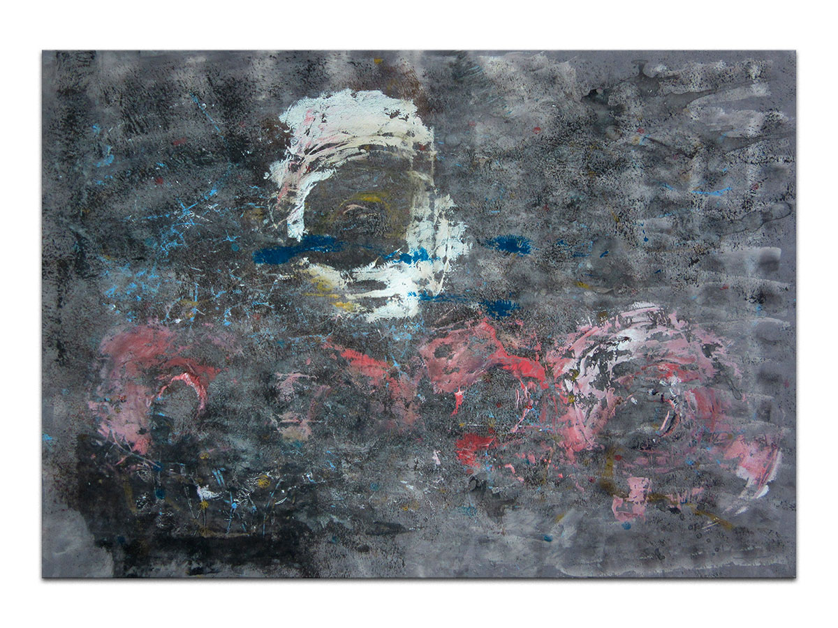 Moderne slike u galeriji MAG - apstraktna slika Usnula sunca akril na hameru 100x70 cm