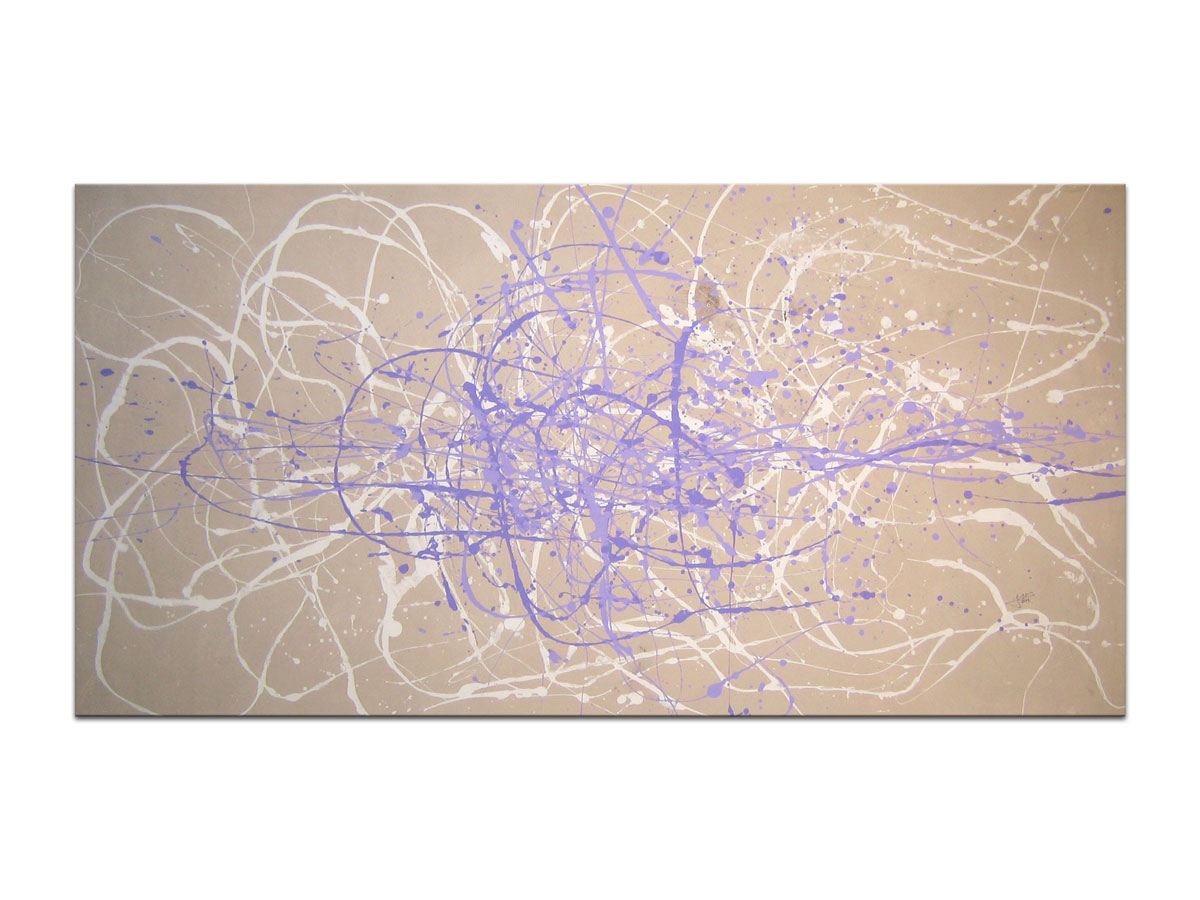 Galerija umjetnina MAG - Jutro nježnosti - apstraktna slika akril na platnu 135x65 cm