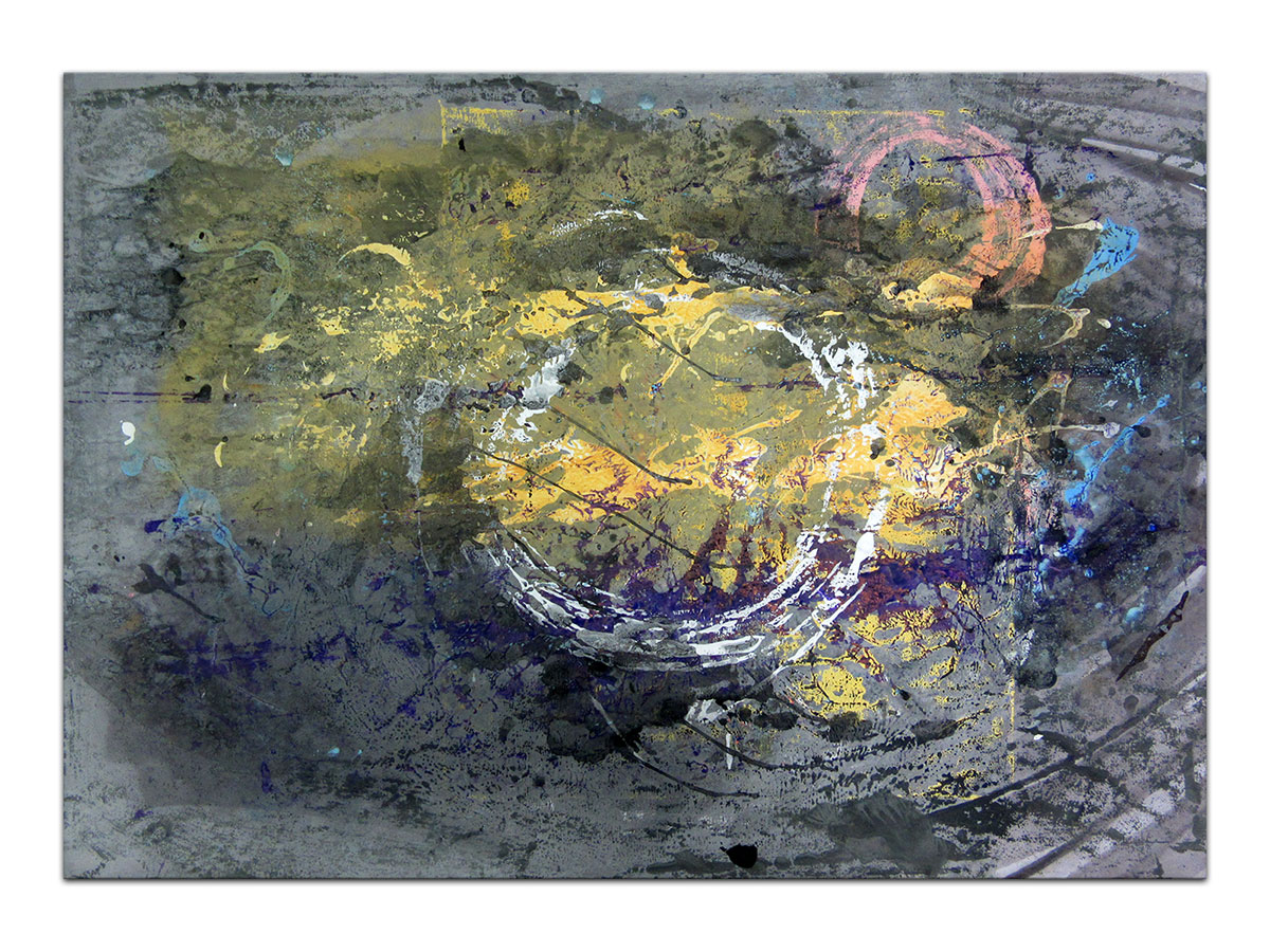 Moderne slike u galeriji MAG - apstraktna slika Noć punog mjeseca akril na hameru 100x70 cm