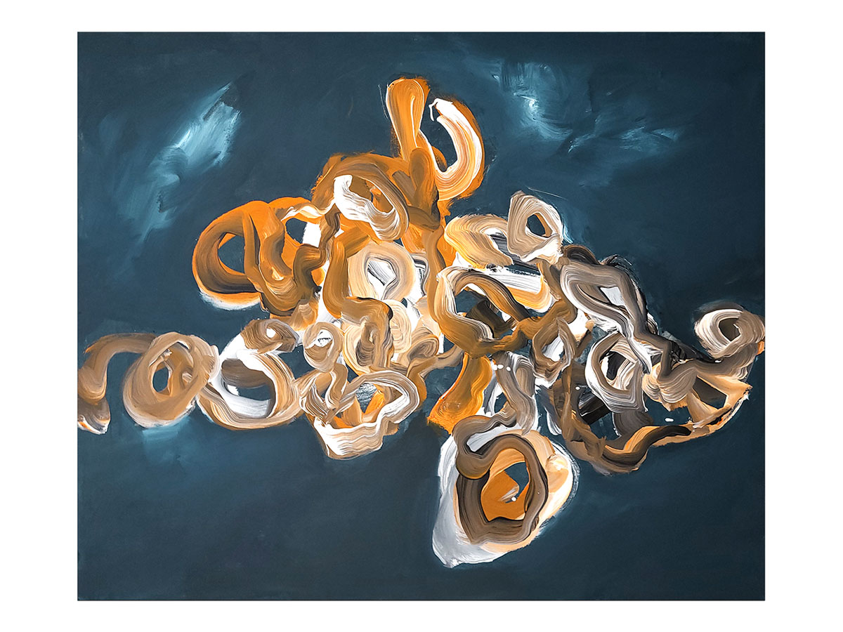 Moderne slike u galeriji MAG - apstraktna slika Anđeoske niti Akril na platnu 120x100 cm