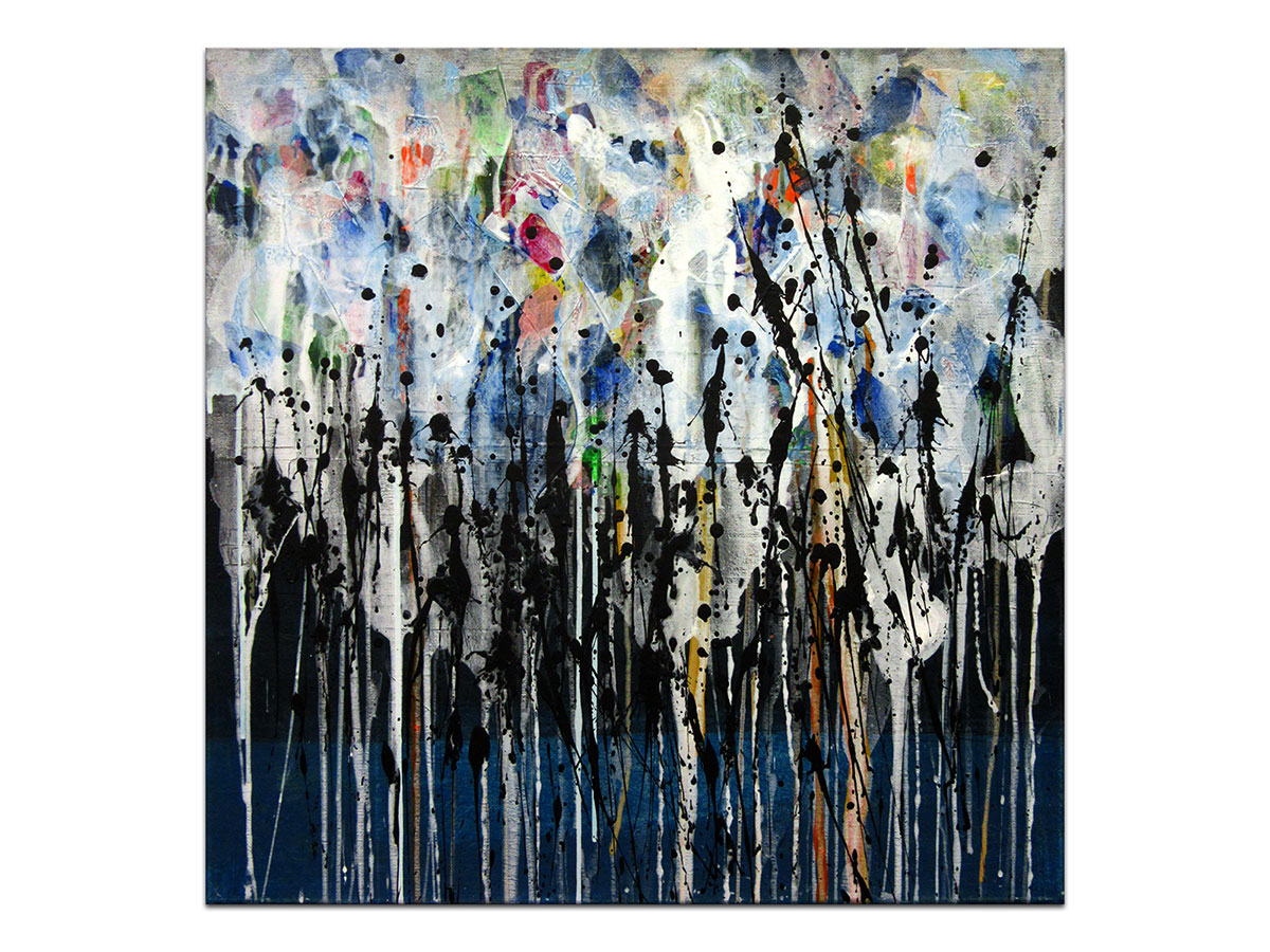 Moderne slike u galeriji MAG - apstraktna slika Naziru se boje akril na napetom platnu 60x60 cm