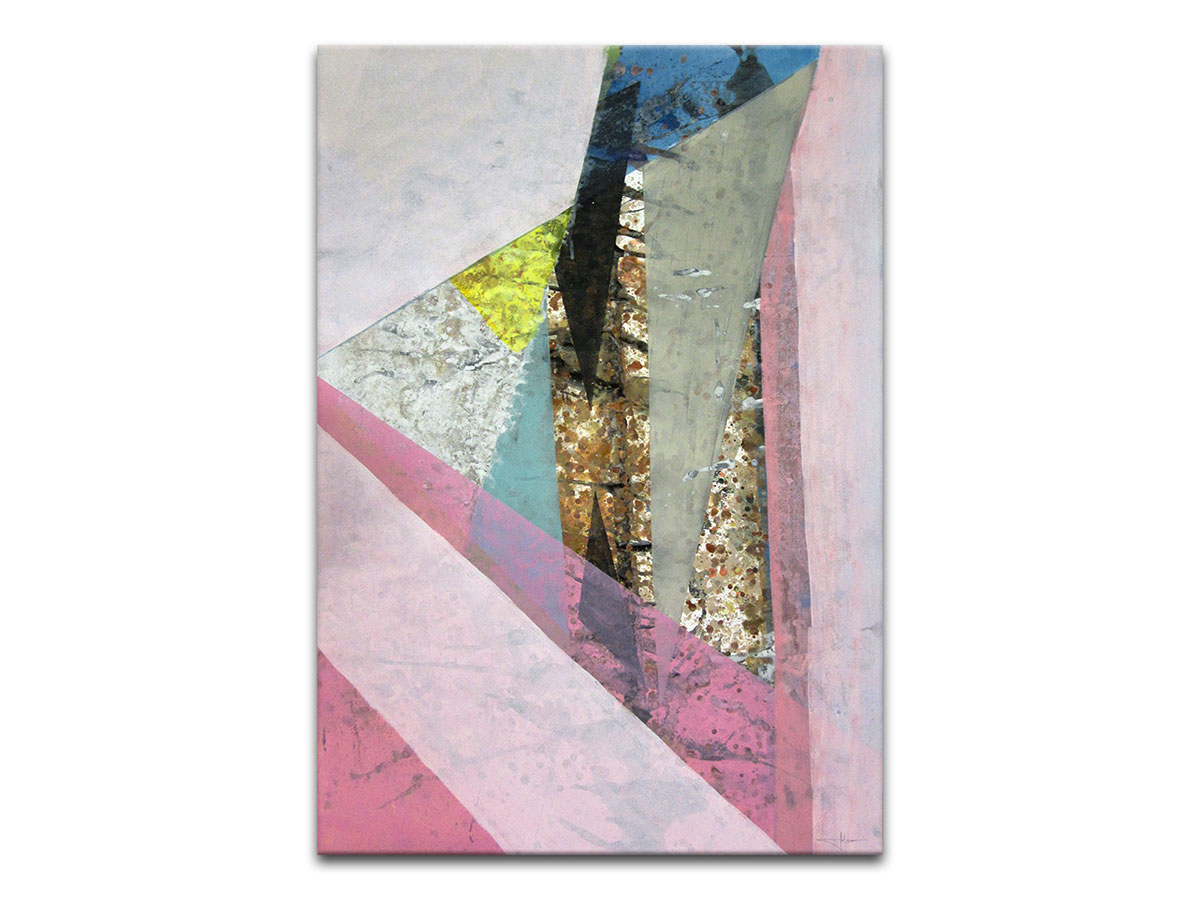 Moderne slike u galeriji MAG - apstraktna slika Ljubav će prevladati akril na hameru 100x70 cm