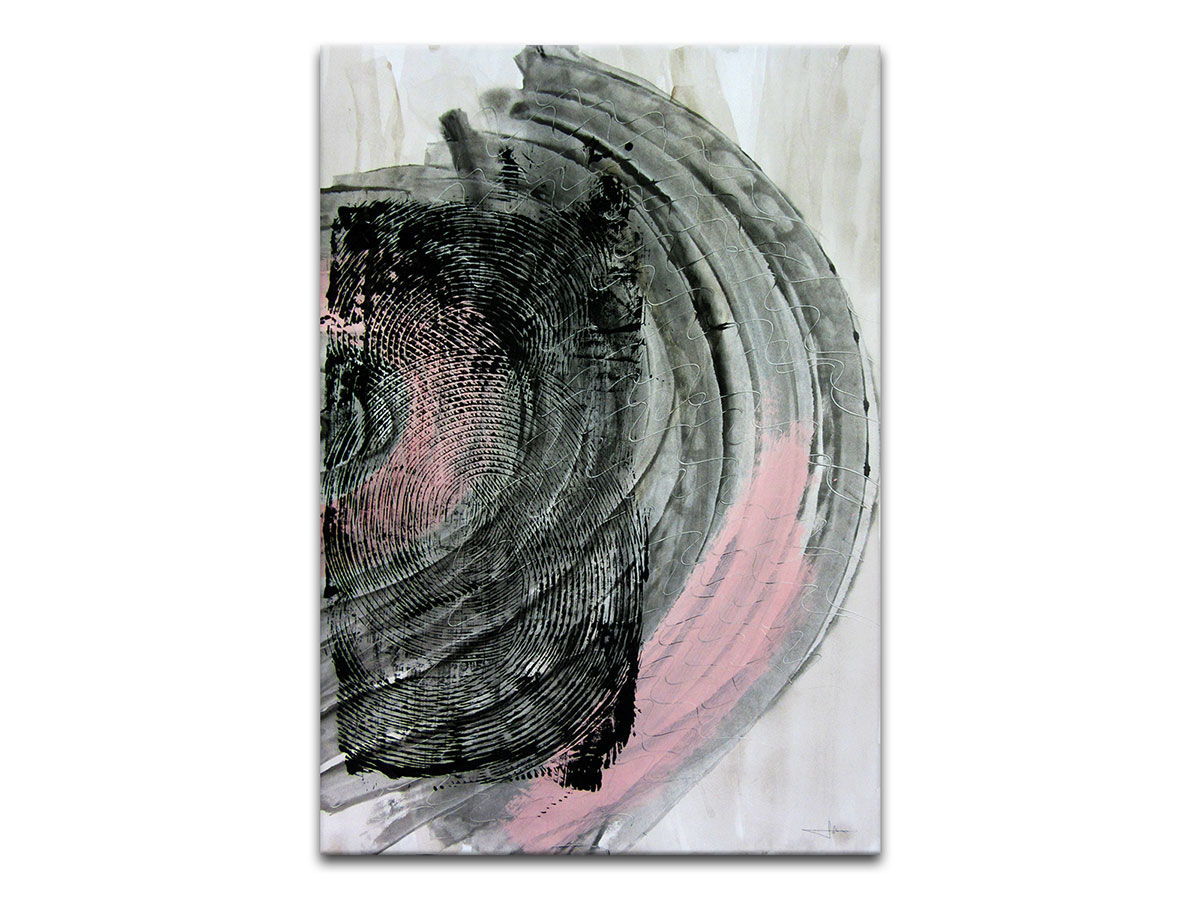 Moderne slike u galeriji MAG - apstraktna slika Distorzije zvuka akril na hameru 100x70 cm
