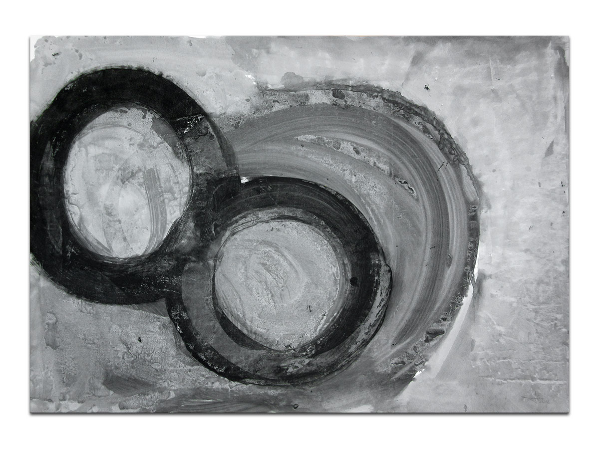 Moderne slike u galeriji MAG - apstraktna slika Mobius Dva akril na hameru 100x70 cm