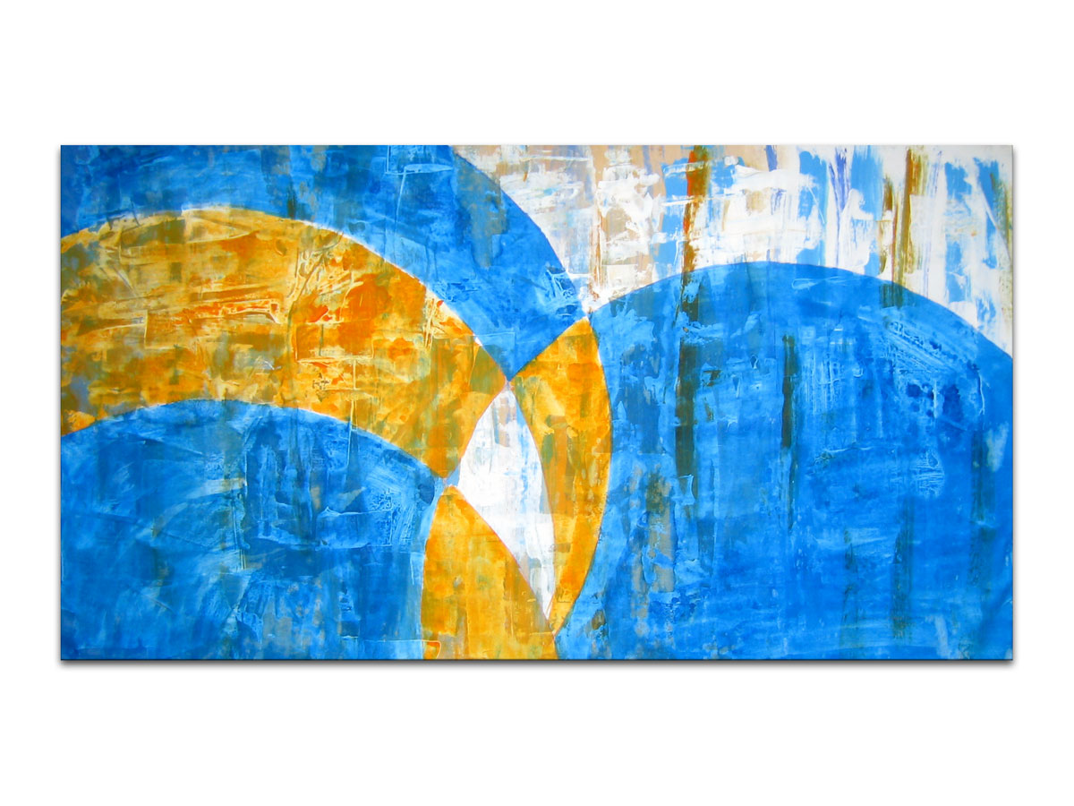 Moderna galerija slika MAG - Originalna apstraktna slika - sjetih se ljeta - Akril na platnu 95x50 cm