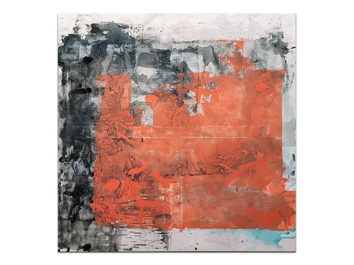 Moderne slike u galeriji MAG - apstraktna slika Sunce na prozoru Akril na platnu 70x70 cm