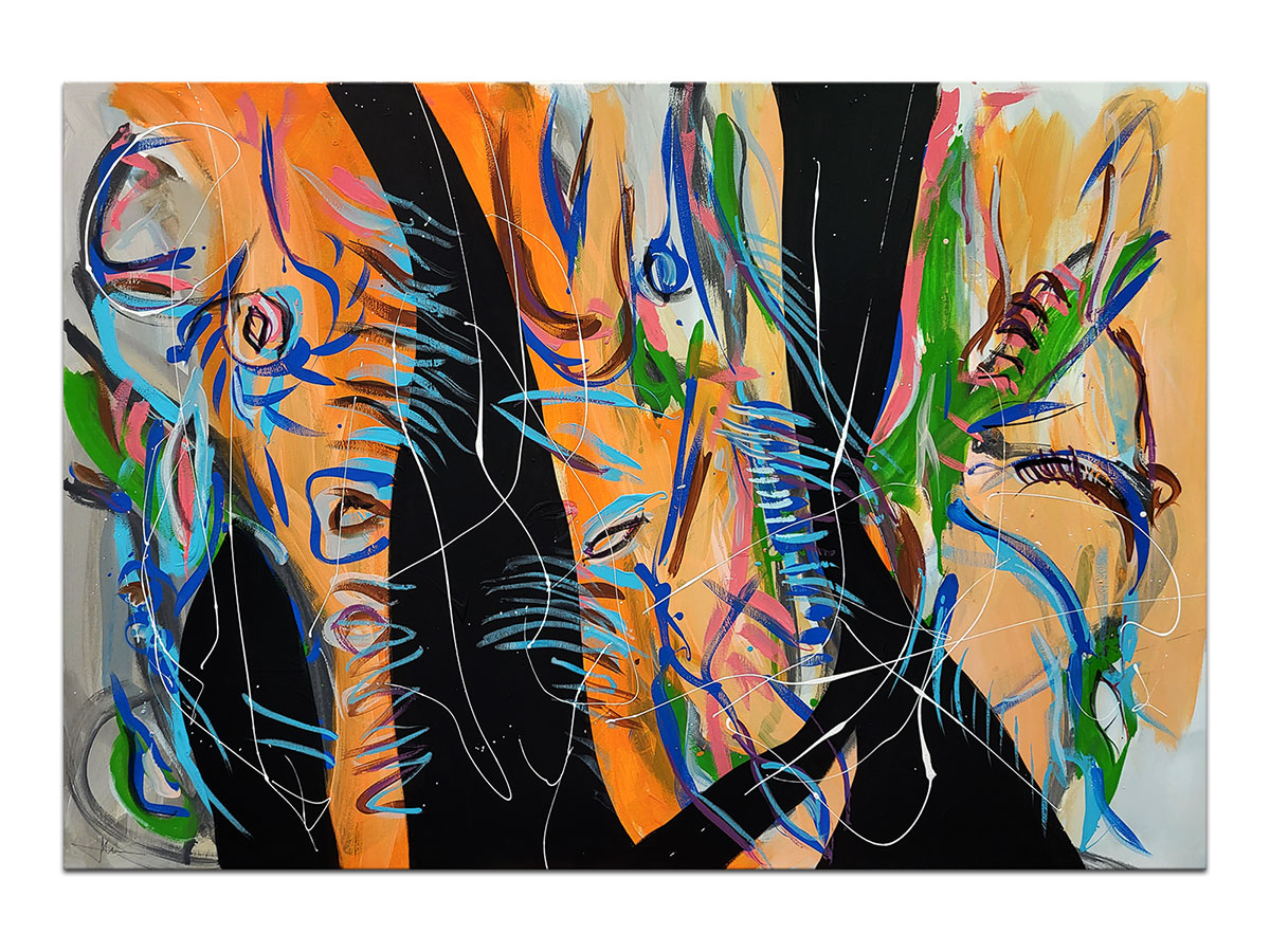 Moderne slike u galeriji MAG - apstraktna slika Ljetne arome Akril na napetom platnu 130x90 cm