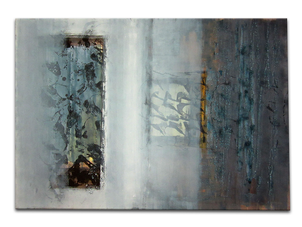 Moderne slike u galeriji MAG - apstraktna slika Tajne u magli akril na hameru 100x70 cm