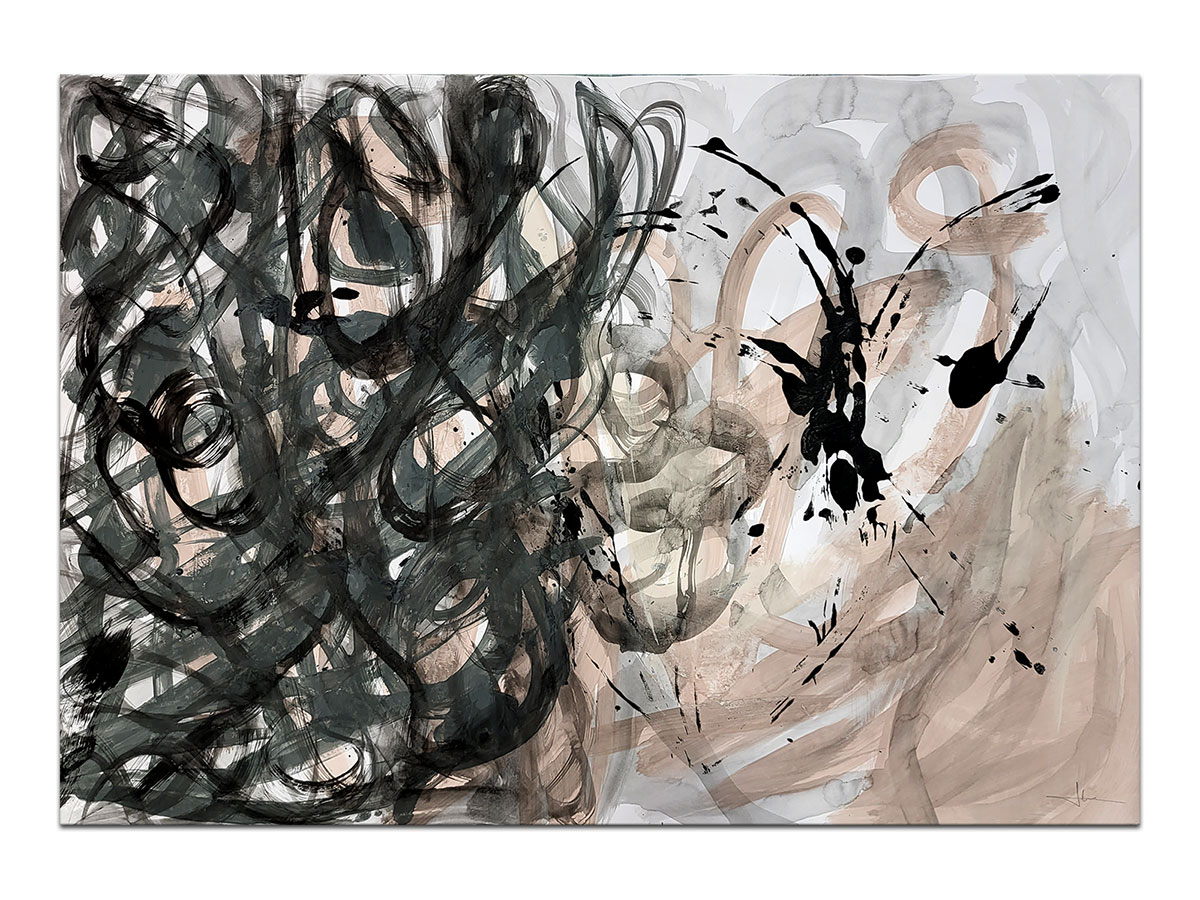 Moderne slike u galeriji MAG - apstraktna slika Dašak slobode akril na hameru 100x70 cm