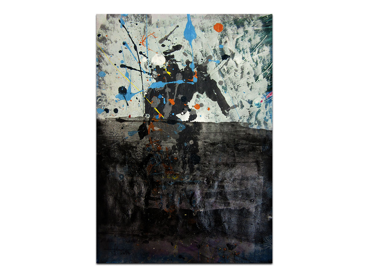 Moderne slike u galeriji MAG - apstraktna slika Maharadža akril na hameru 42x29 cm