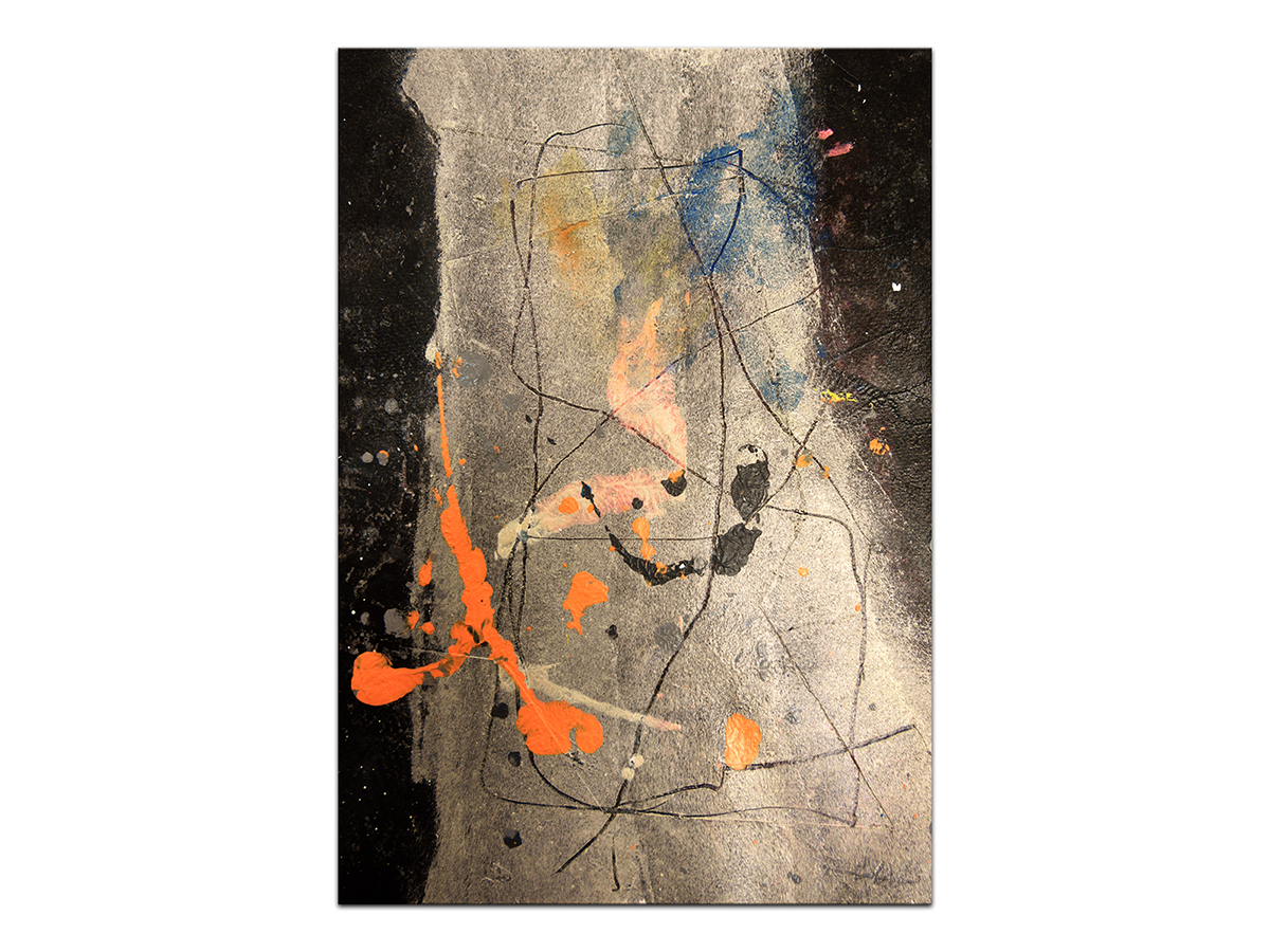 Moderne slike u galeriji MAG - apstraktna slika Sinkopa akril na hameru 30x20 cm