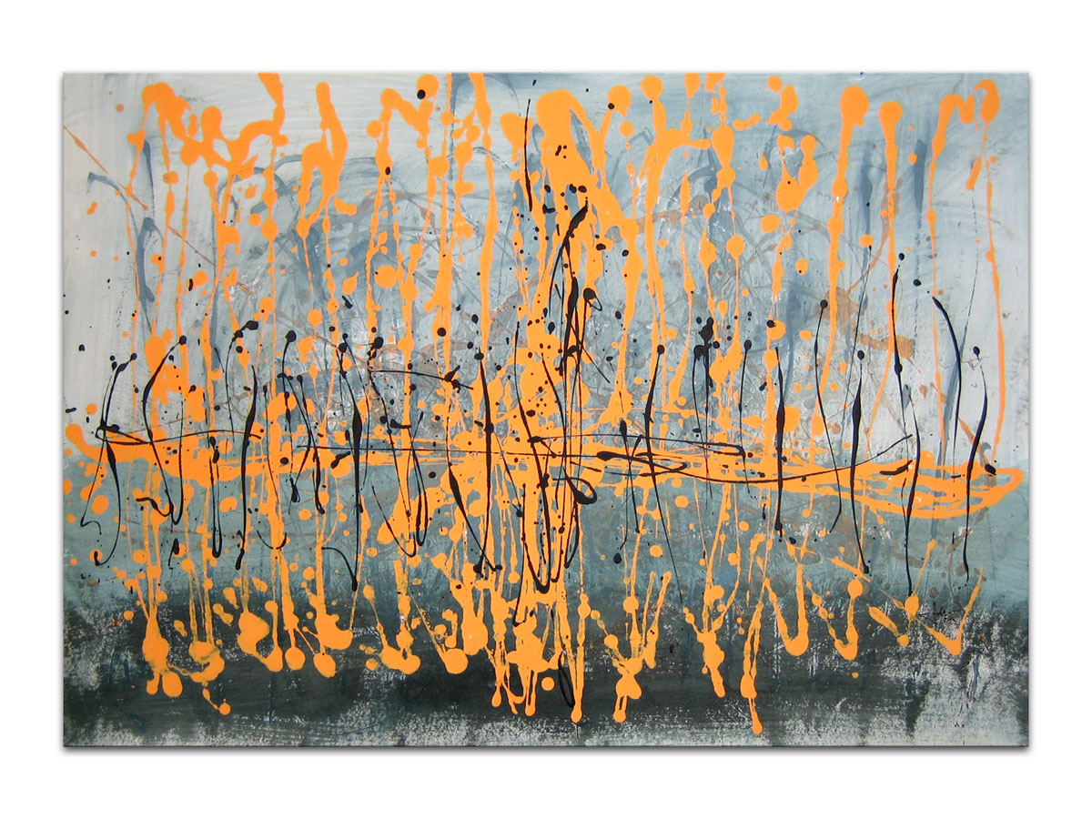 Prodaja slika Zagreb galerija MAG - apstraktna slika Drugi svijet akril na hameru 100x70 cm