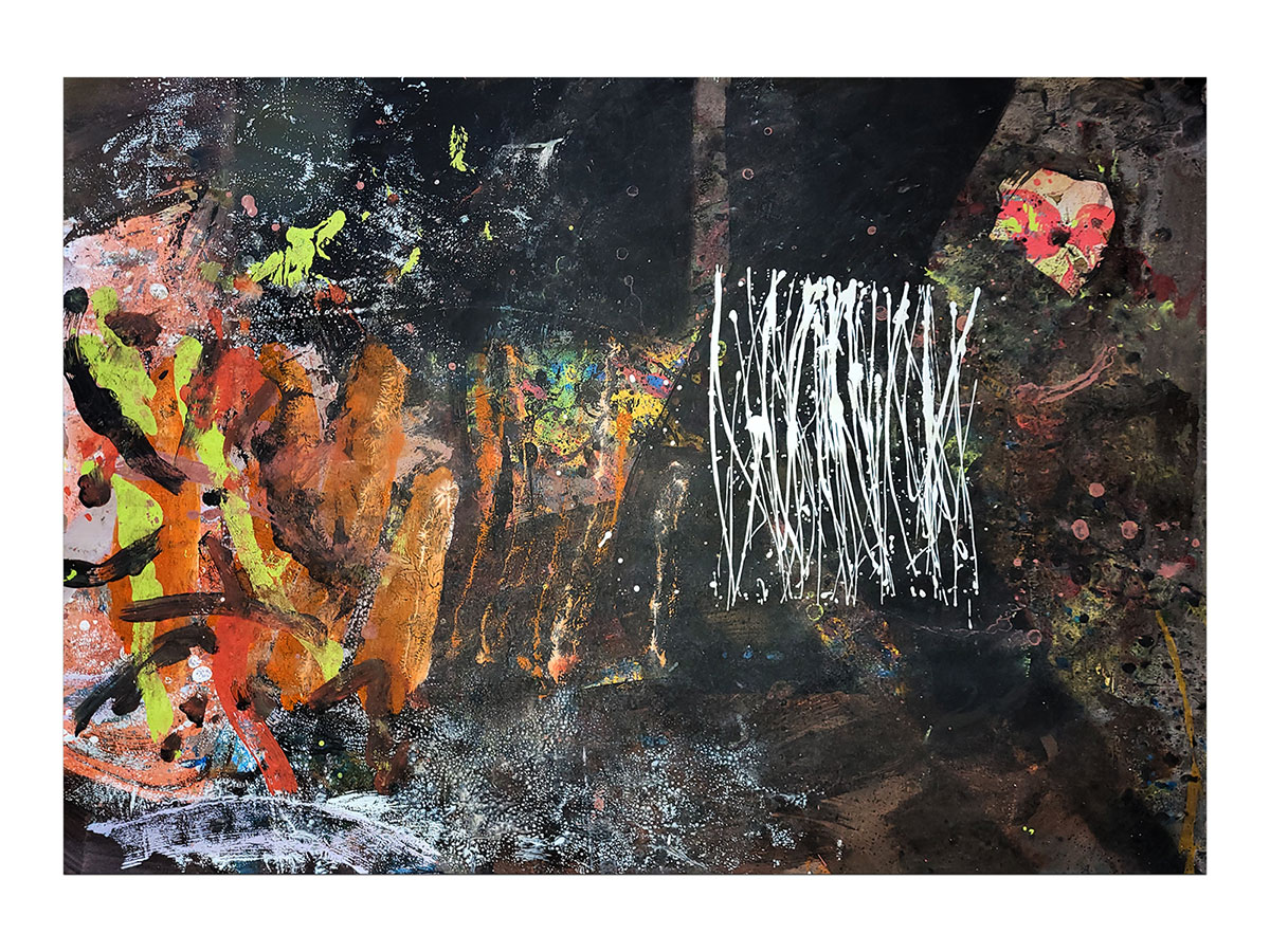 Moderne slike u galeriji MAG - apstraktna slika Tajna iscjeljenja akril na hameru 100x70 cm