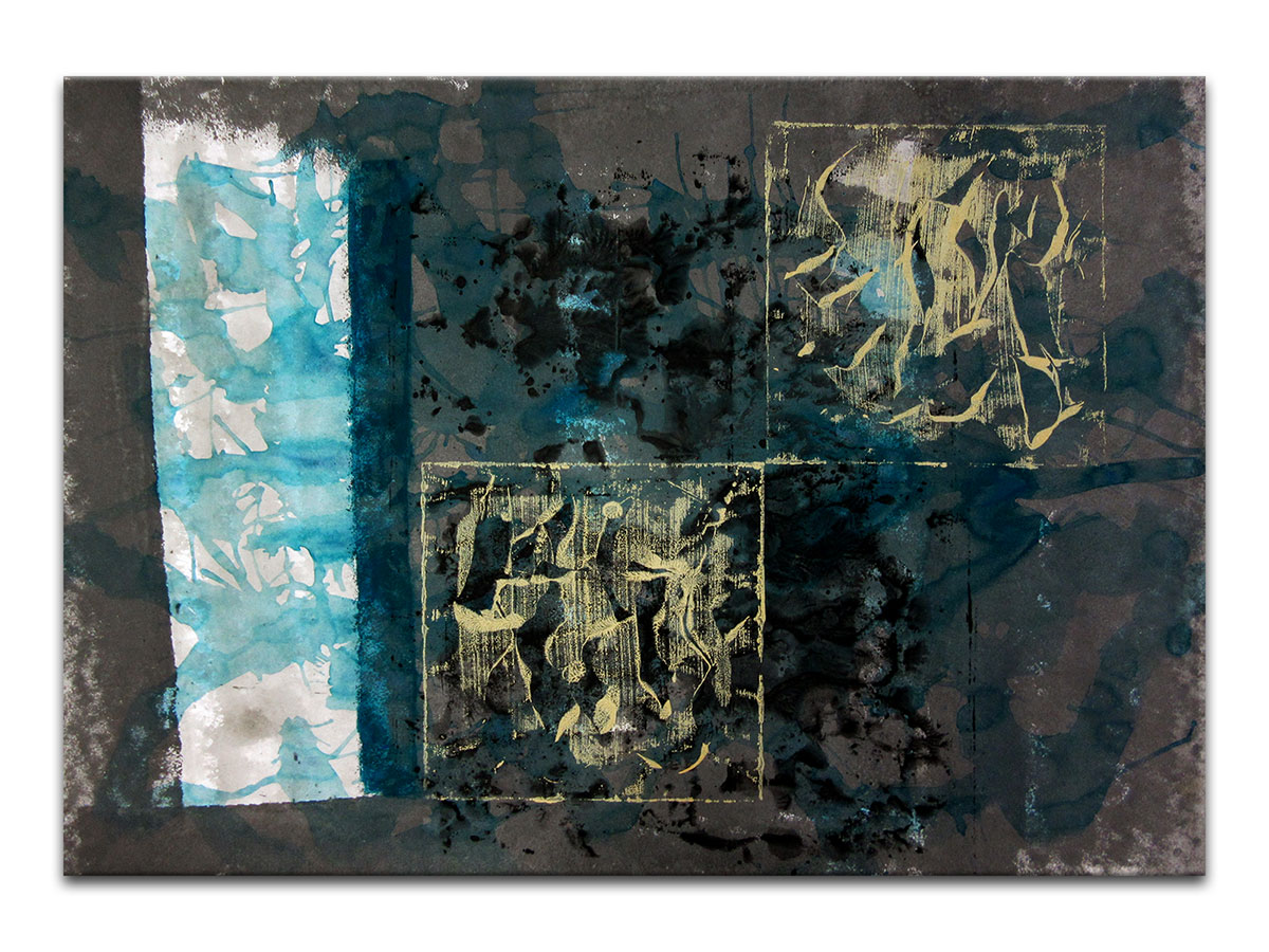Moderne slike u galeriji MAG - apstraktna slika Mistični kontrast akril na hameru 100x70 cm