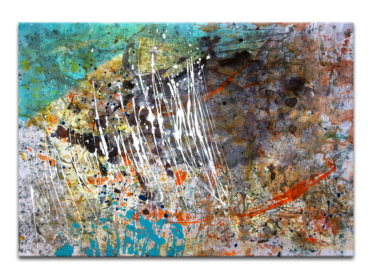 Moderne slike u galeriji MAG - apstraktna slika Sinteza emocija akril na hameru 100x70 cm