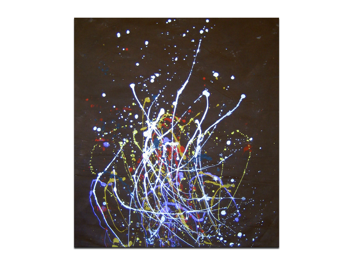 Galerije slika i umjetnina - MAG galerija - Vatromet - moderna apstraktna slika na platnu 75x65 cm